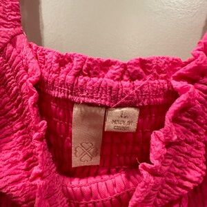 Cute pink mini dress from lucky. Or can be worn as long shirt:)